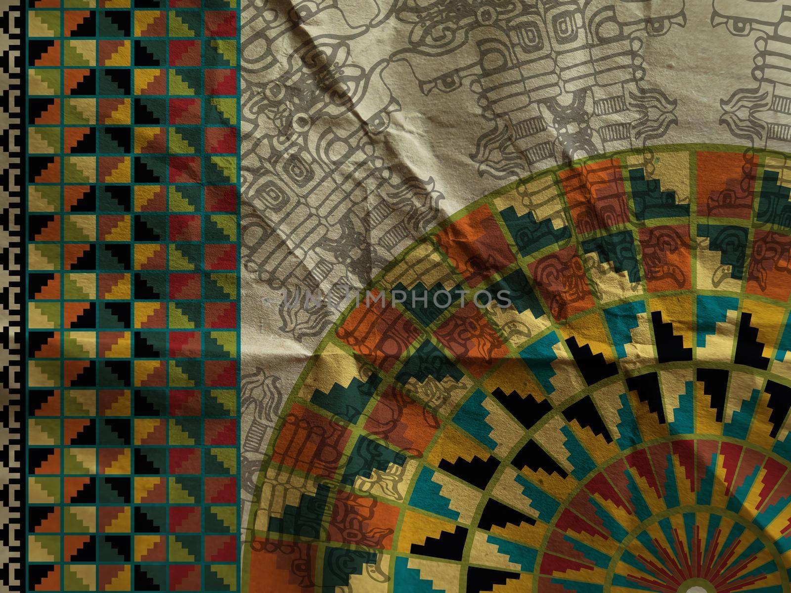 Ancient Inka Art grunge Background