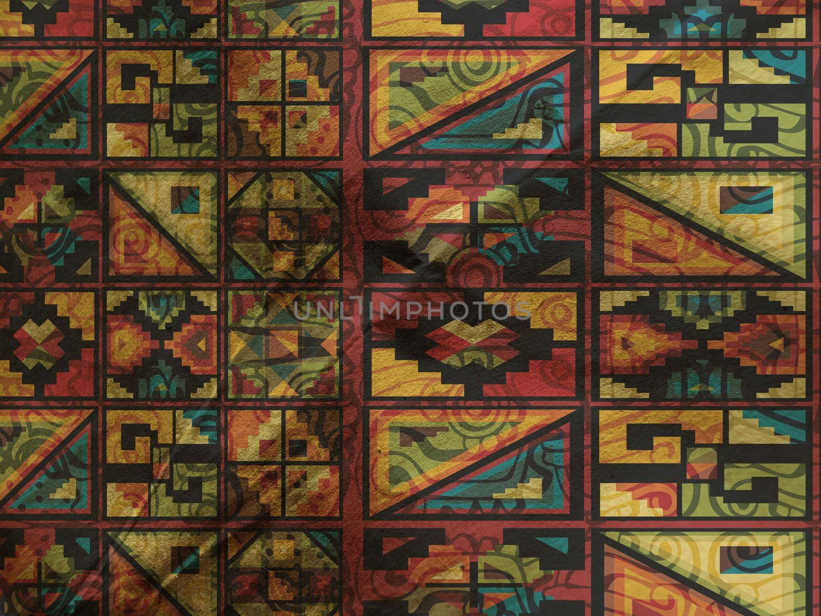 Ancient Inka Art grunge Background