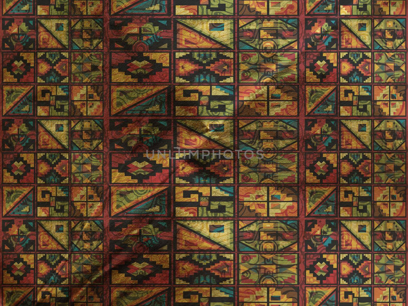 Ancient Inka Art grunge Background