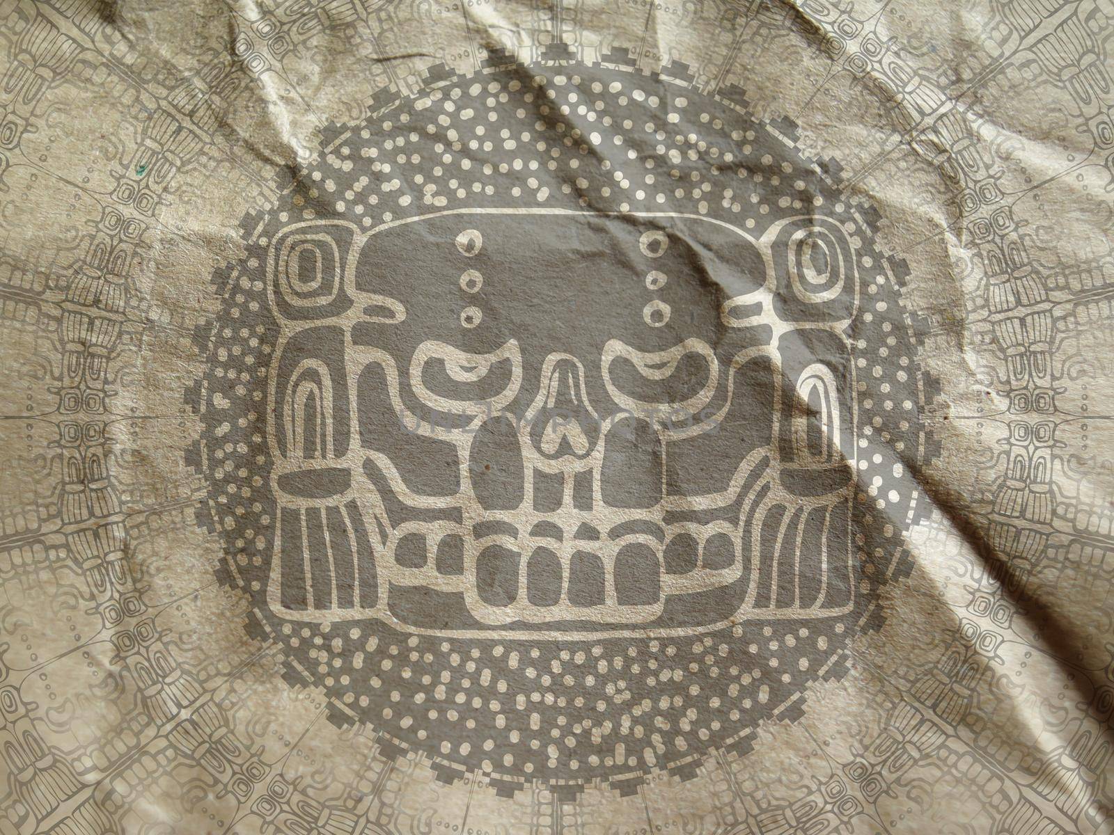 Ancient Inka Art grunge Background