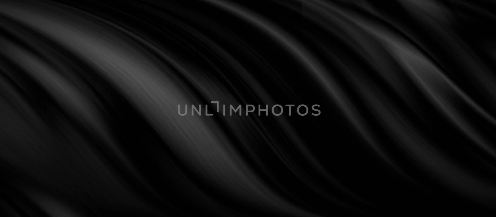 Black fabric background with copy space