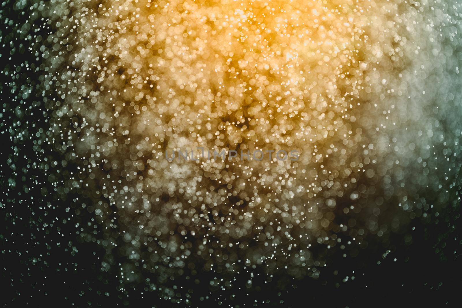 Bokeh abstract background from water splash