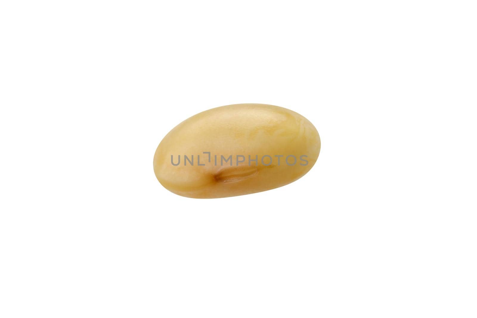 Soybean full perfect isolated on white. Clipping Path