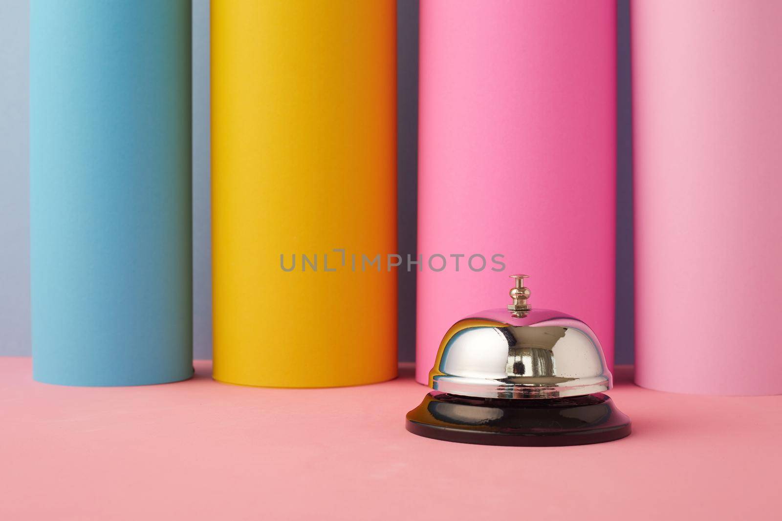 Bell service with colorful paper by Wasant