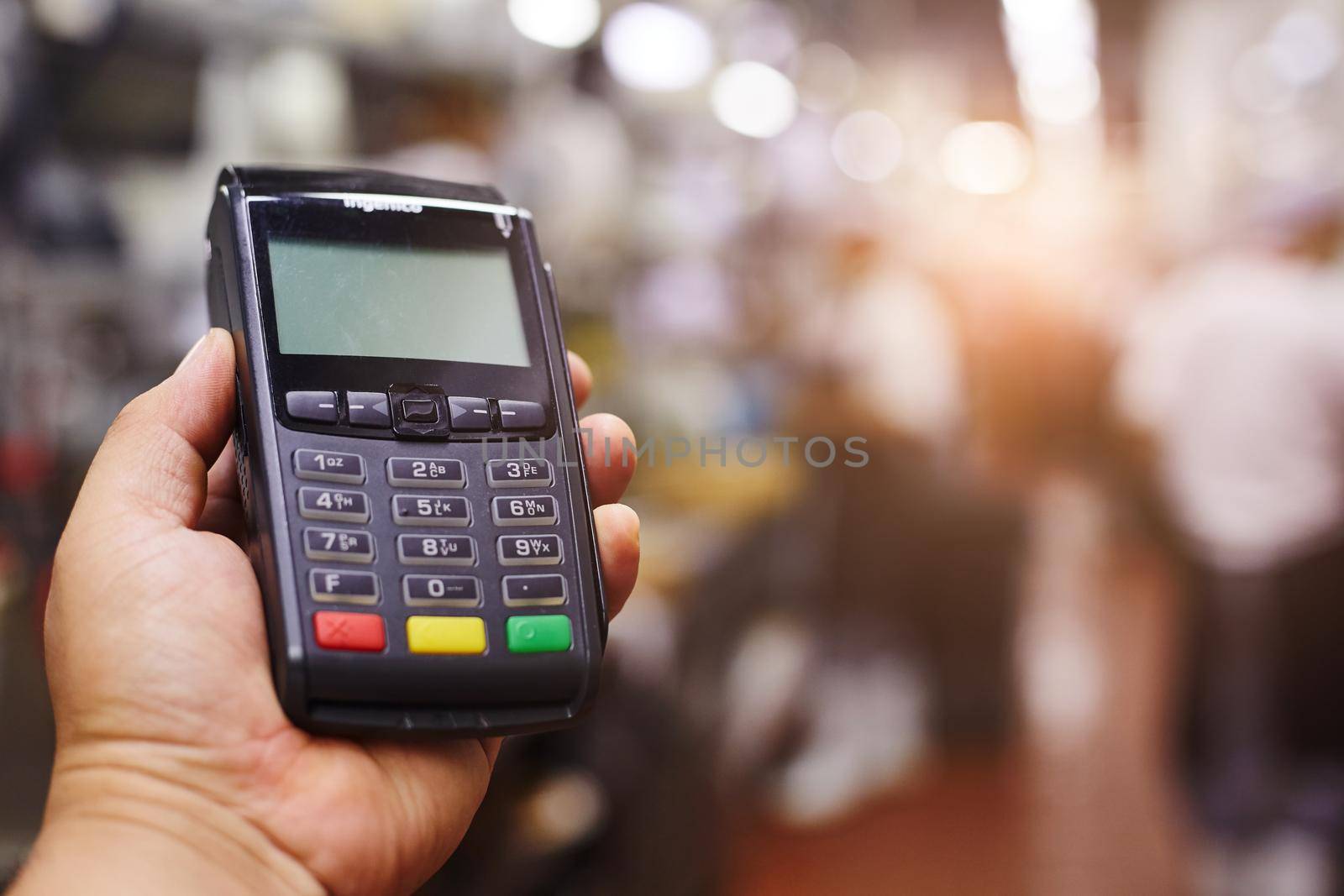 Payment on credit card machine