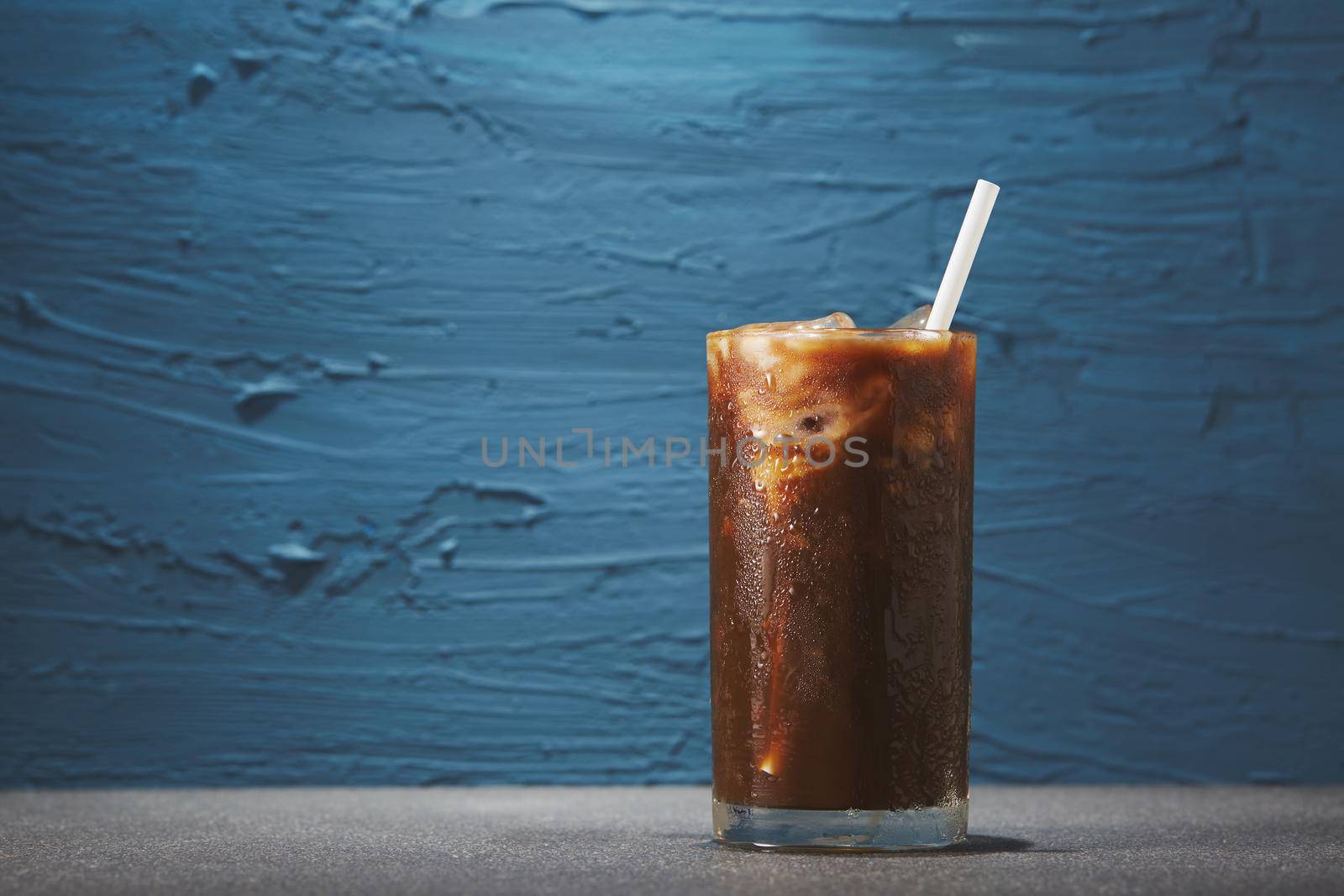 Ice coffee in glass by Wasant