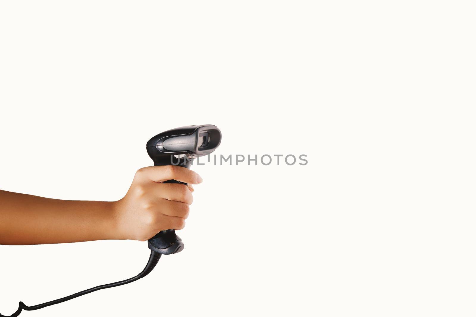 Barcode scanner  with clipping path by Wasant