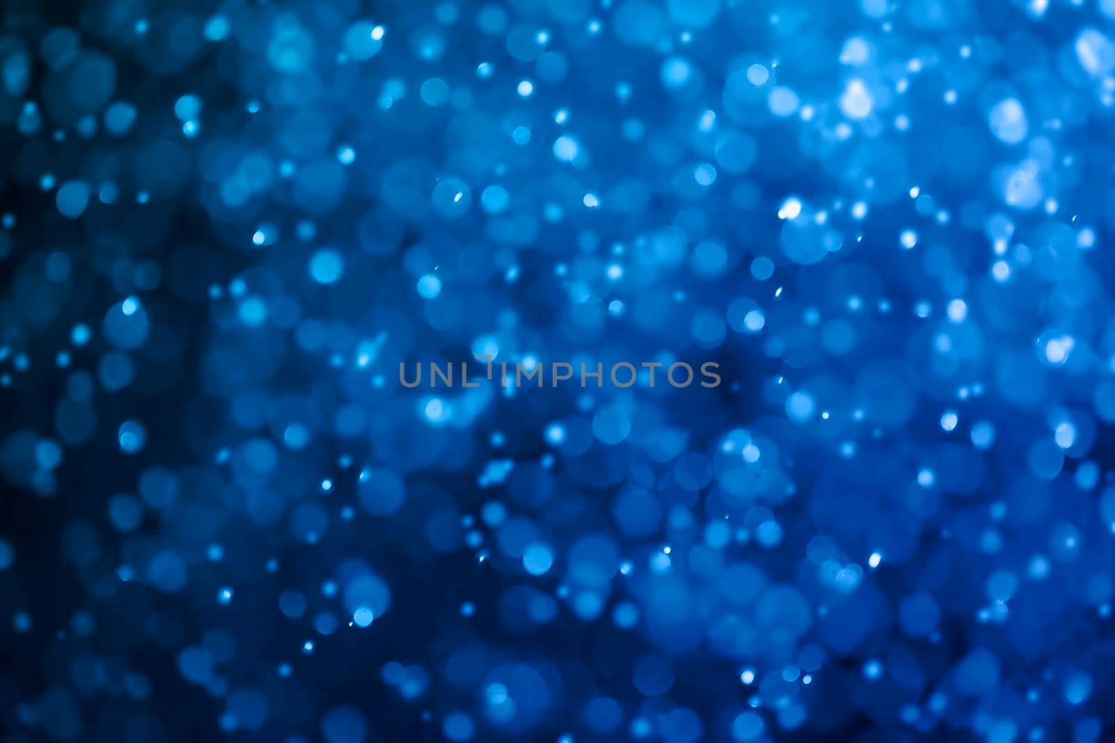 Blue blur bokeh background for Christmas card