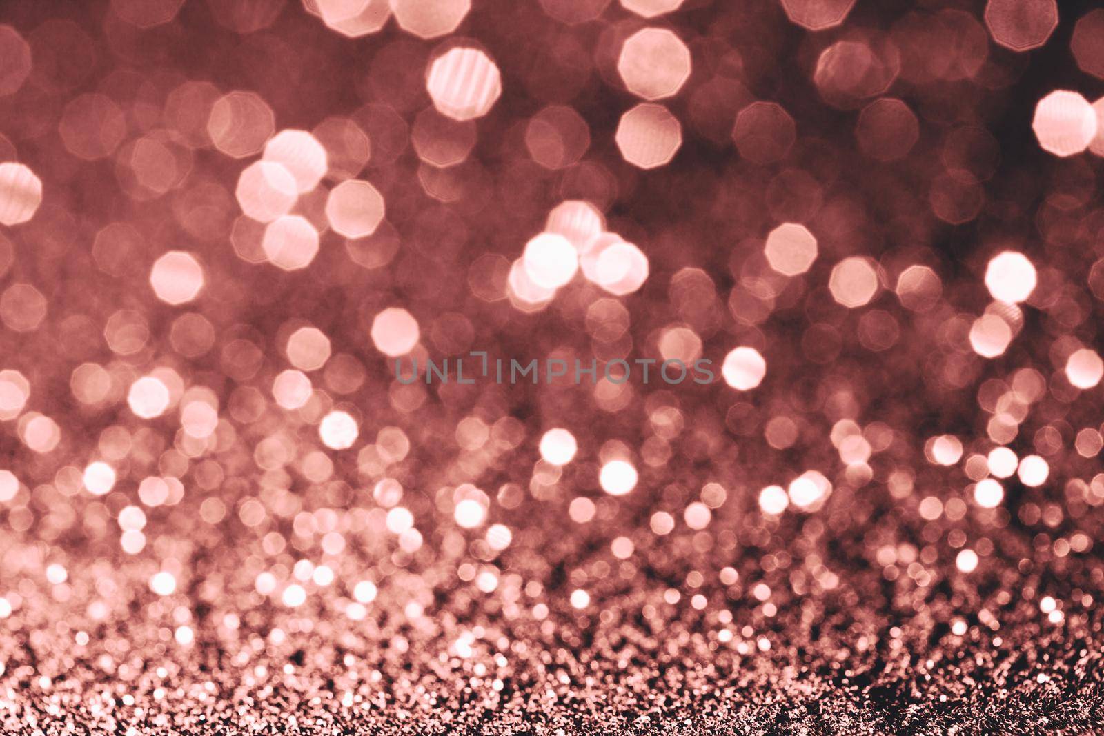 Luxury bokeh Rose Gold color abstract background