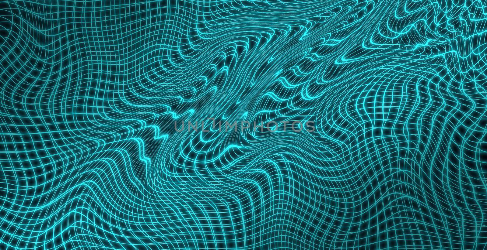 Blurred mesh wave abstract background 
