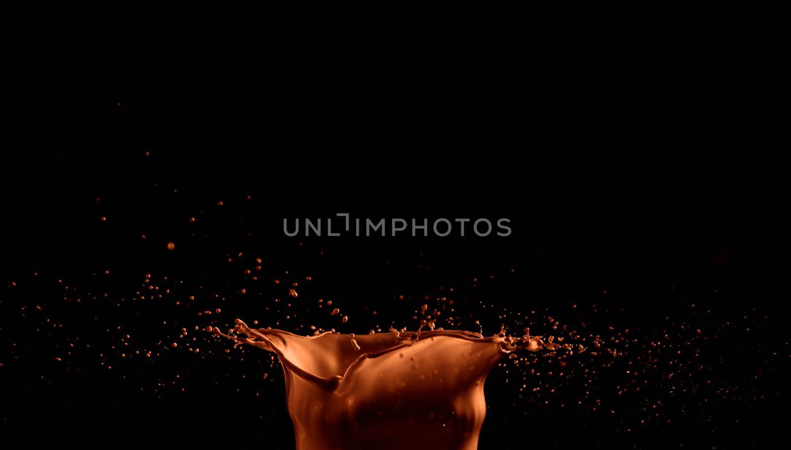 Coffee splash abstract background by Wasant