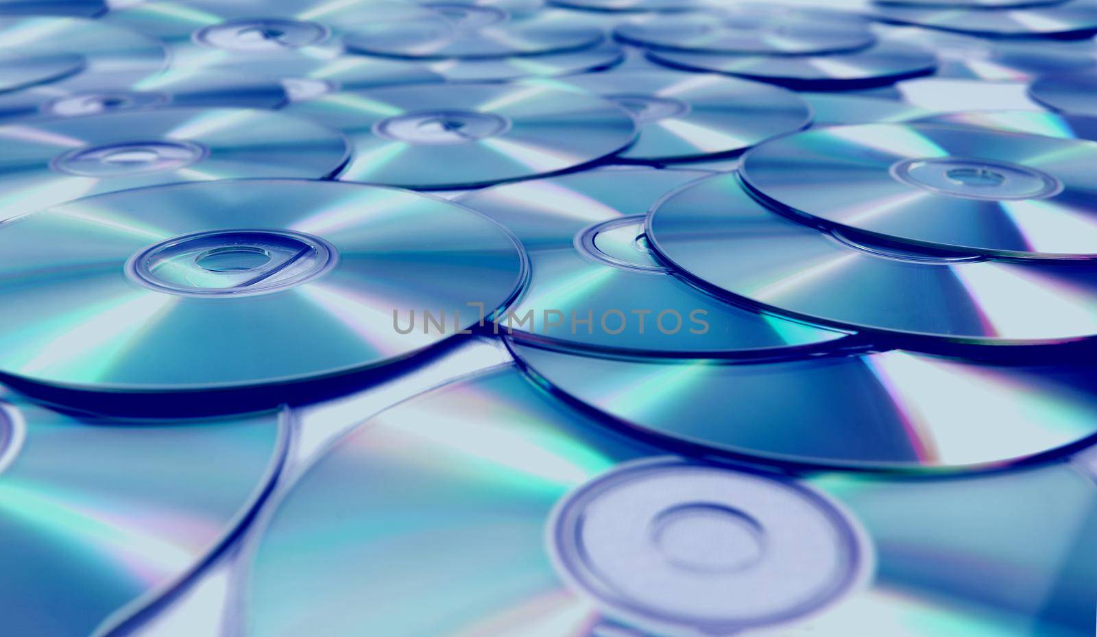 Background of heap compact disk  and dvd. by carloscastilla