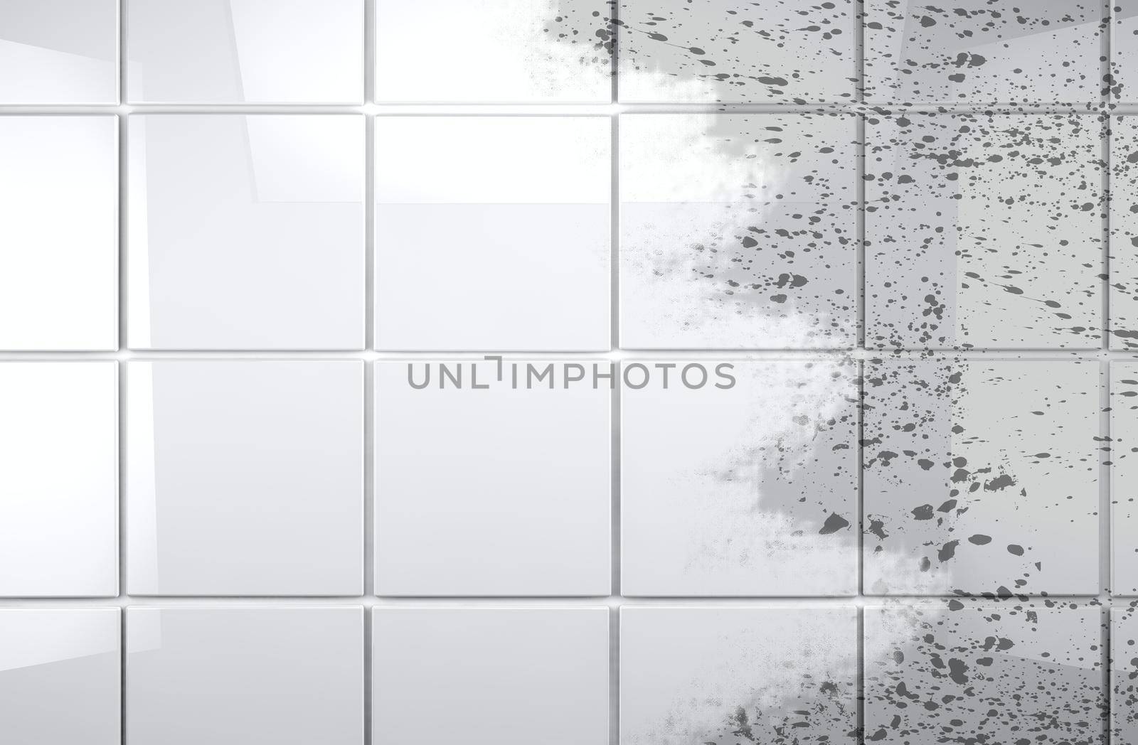 Clean tile wall bathroom background by carloscastilla