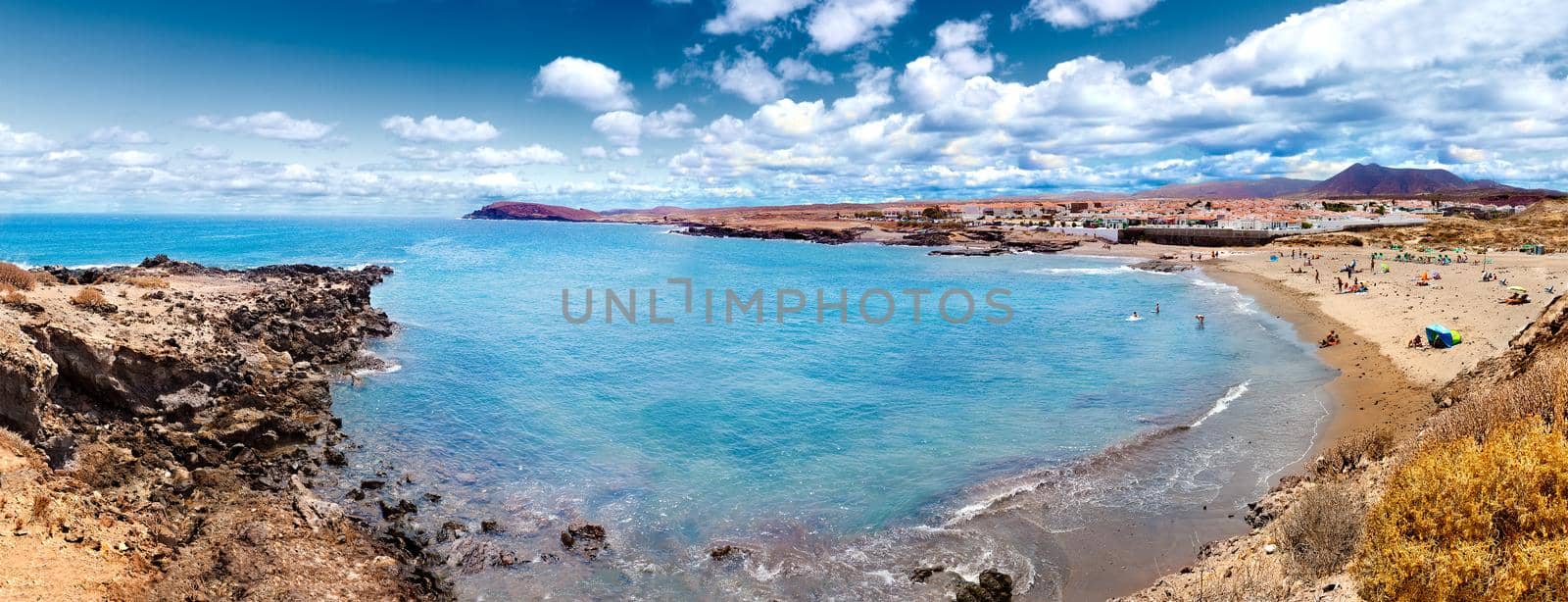 Nature scenic seascape in Canary Island.Travel adventures landscape