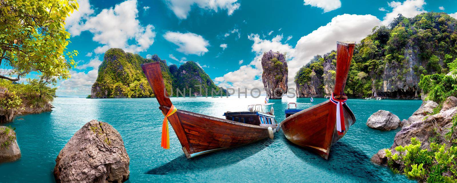 Scenery Thailand sea and island .Adventures and travel concept