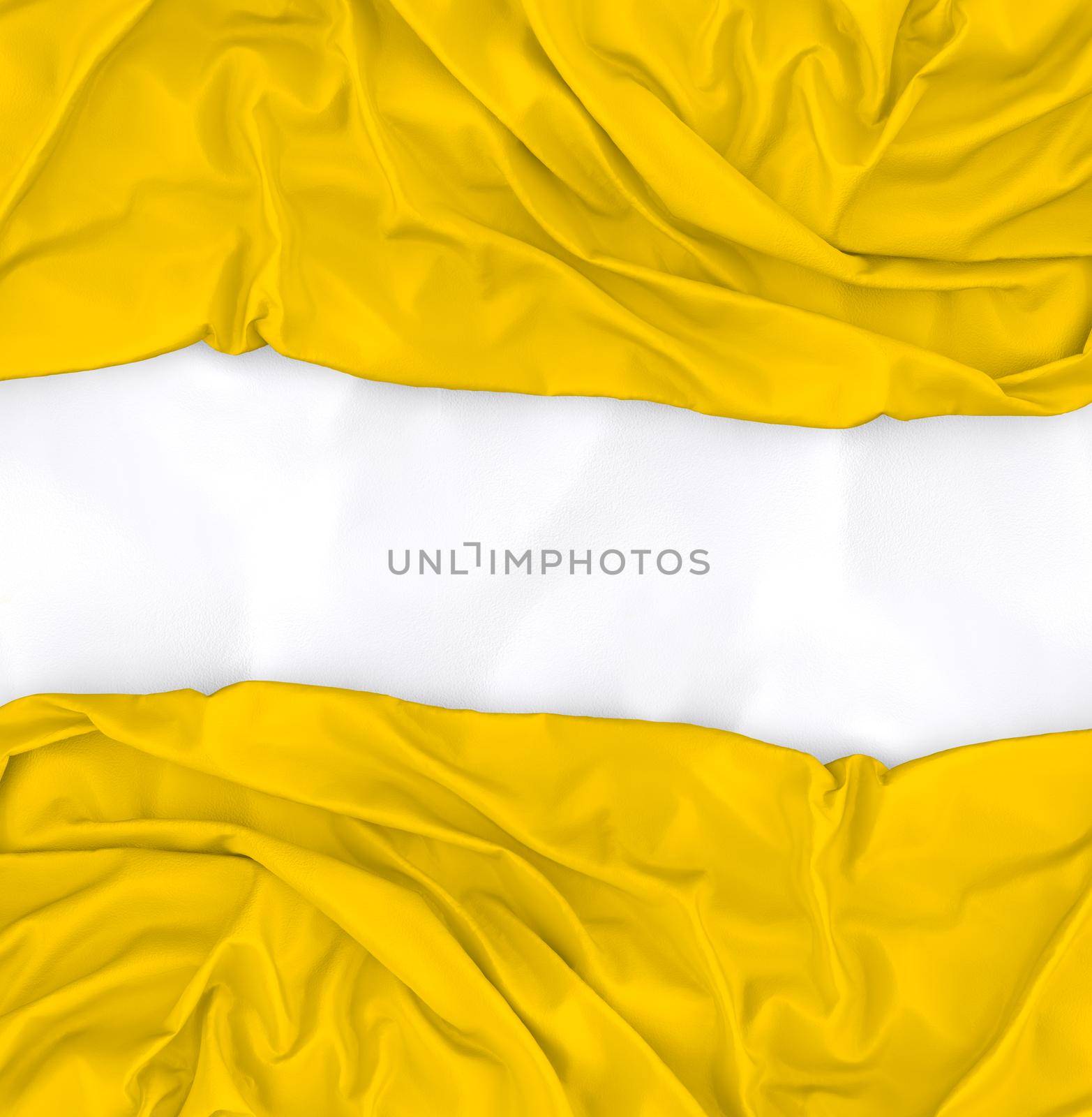 Yellow textile background and copy space in blank.