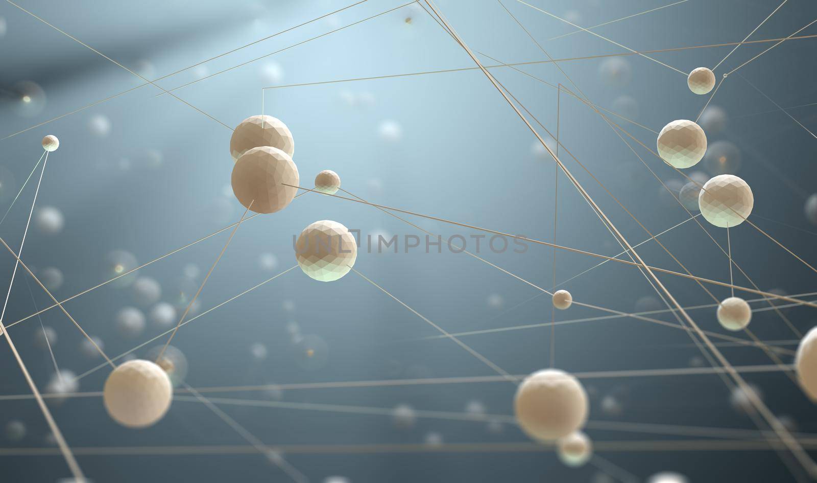 Abstract 3d illustration of science innovation and modern technology