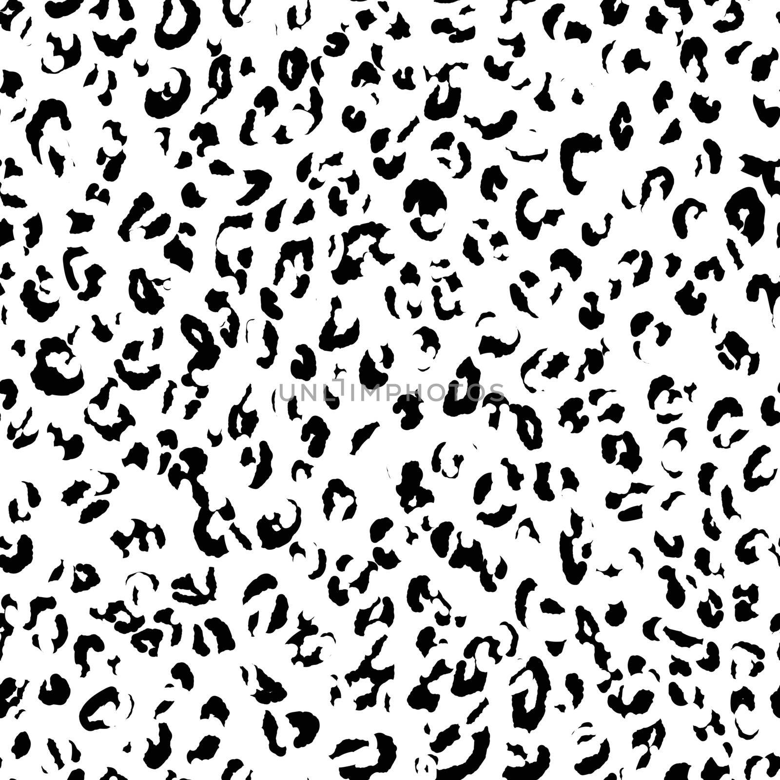 Abstract modern leopard seamless pattern. Animals trendy background. Black and white decorative vector illustration for print, card, postcard, fabric, textile. Modern ornament of stylized skin.