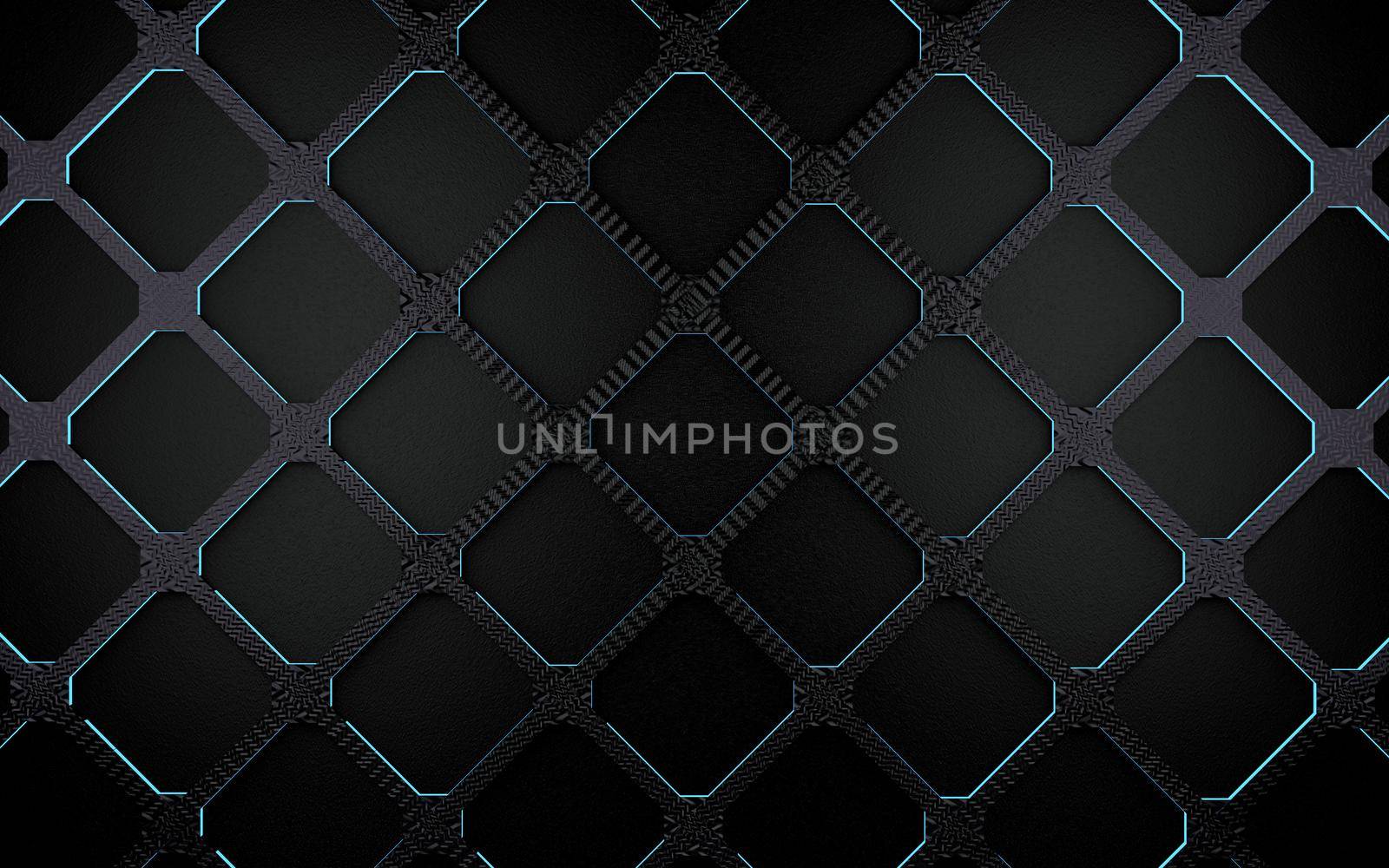 Mesh and grid surface in dark space by carloscastilla