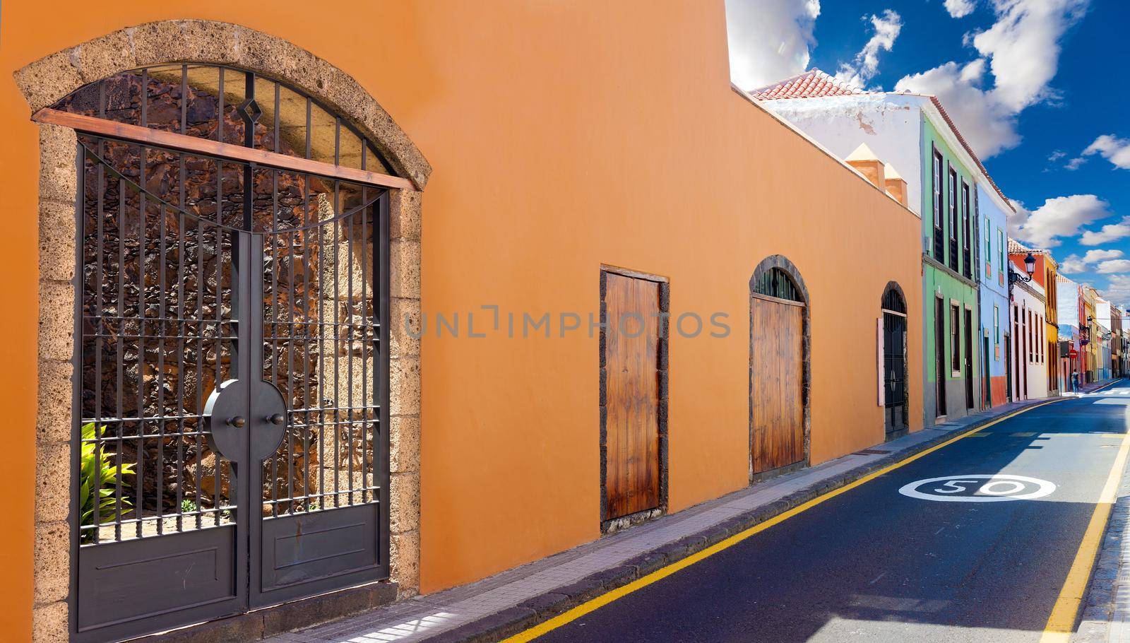 Canary Islands.Tenerife,La laguna village.Travel and tourism in Canaries