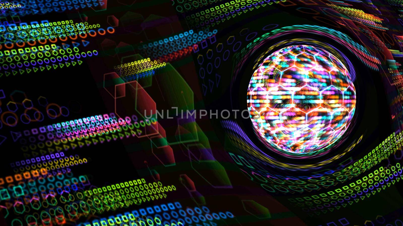 quantum massive gravity light blue core and futuristic computer animation abstract by Darkfox