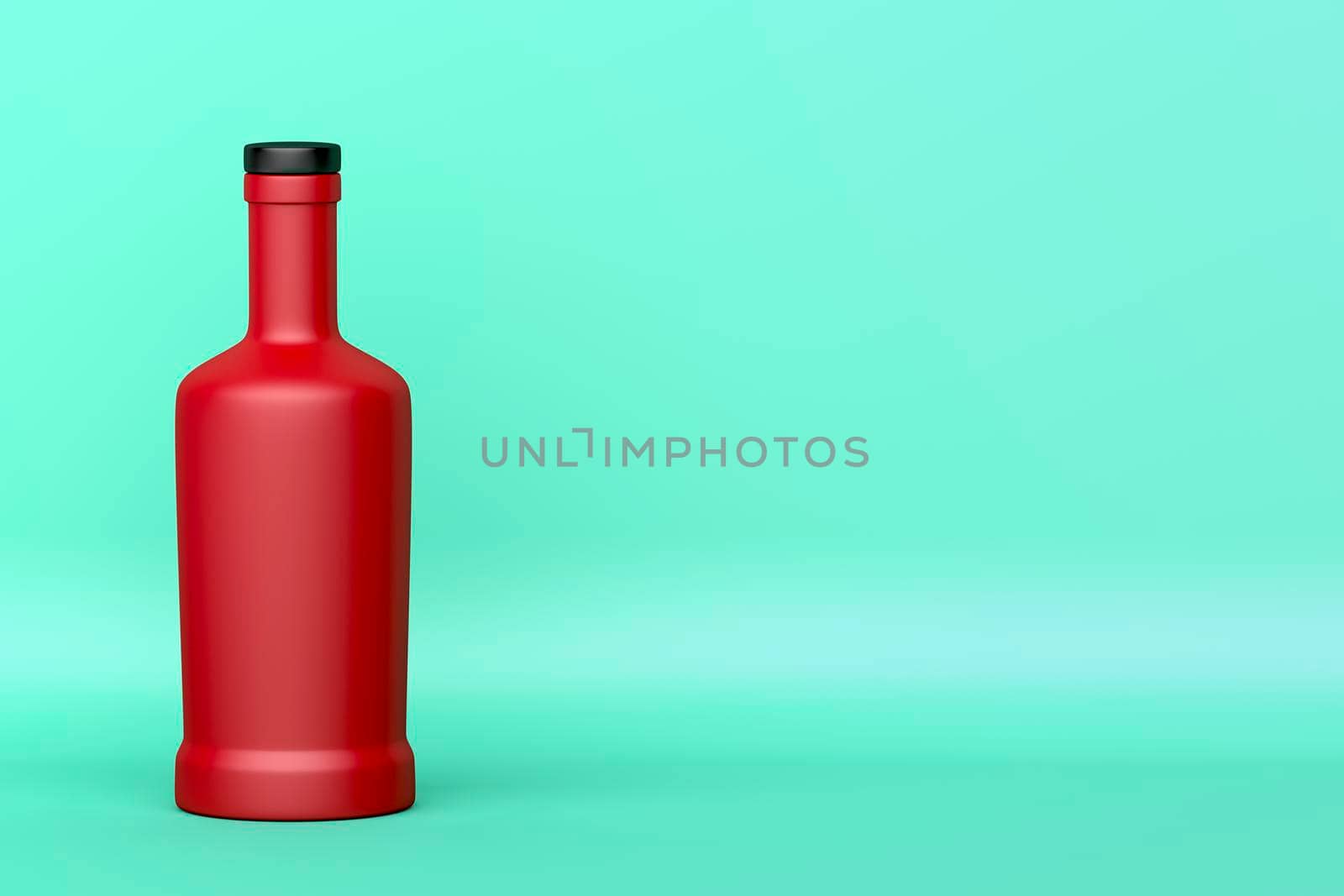 Matte red bottle by magraphics