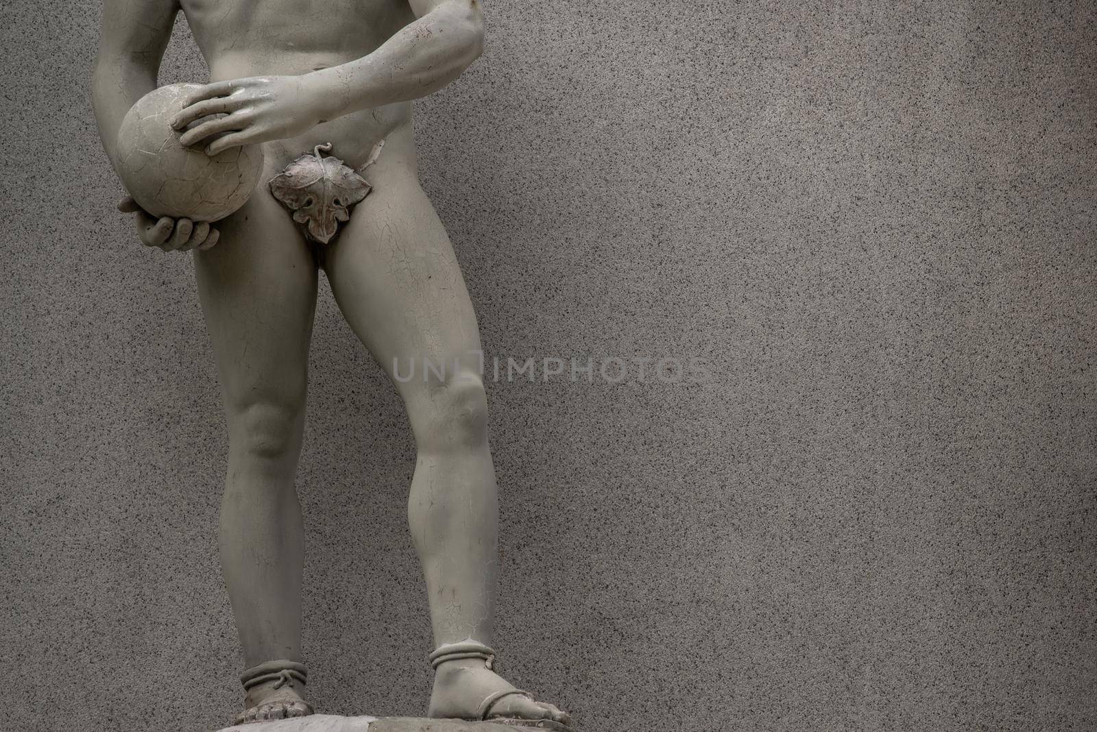 Bangkok, Thailand - Oct 05, 2019 : David is a masterpiece of Renaissance sculpture created in marble by Michelangelo.