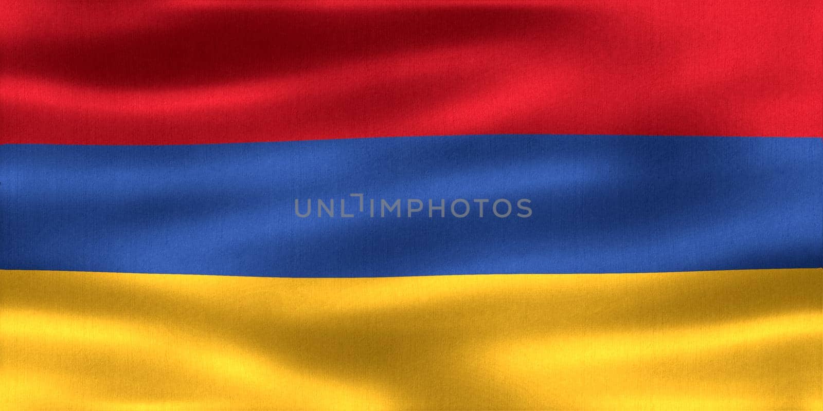 Armenia flag - realistic waving fabric flag by MP_foto71