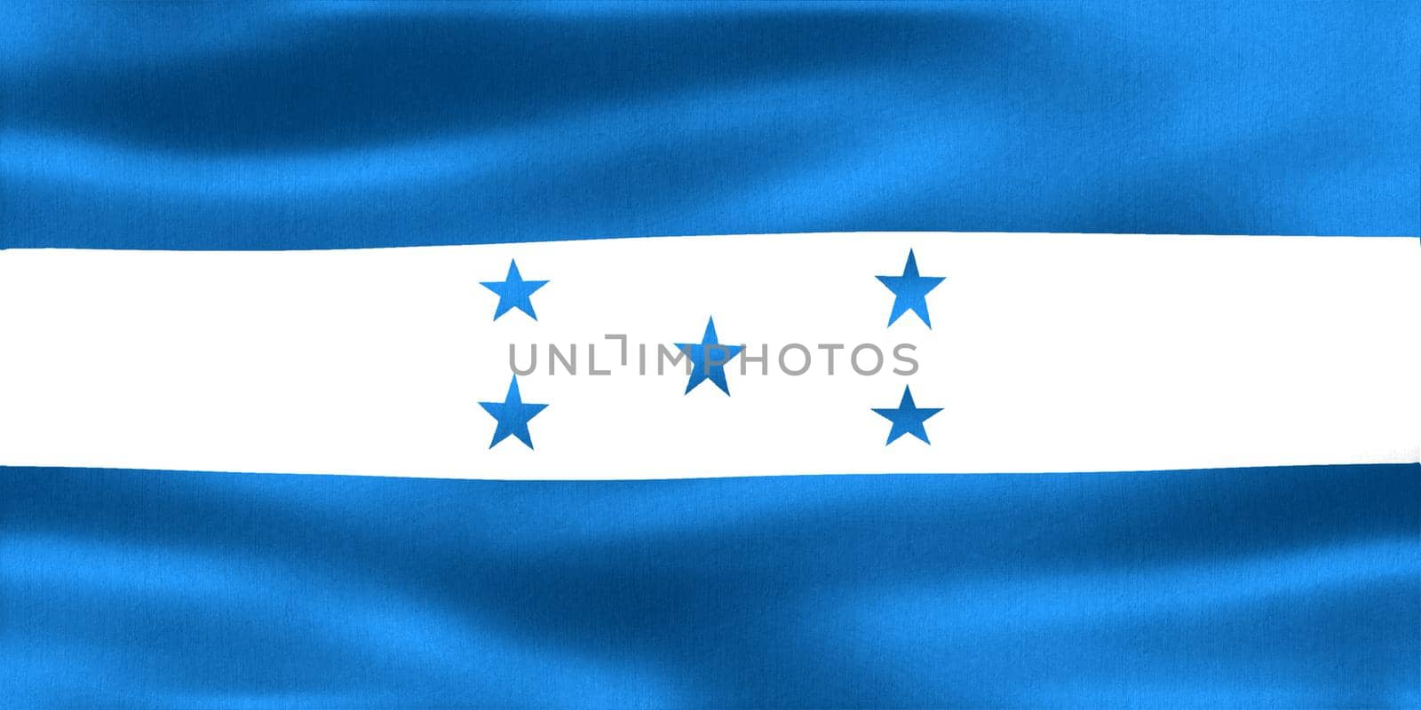 Honduras flag - realistic waving fabric flag