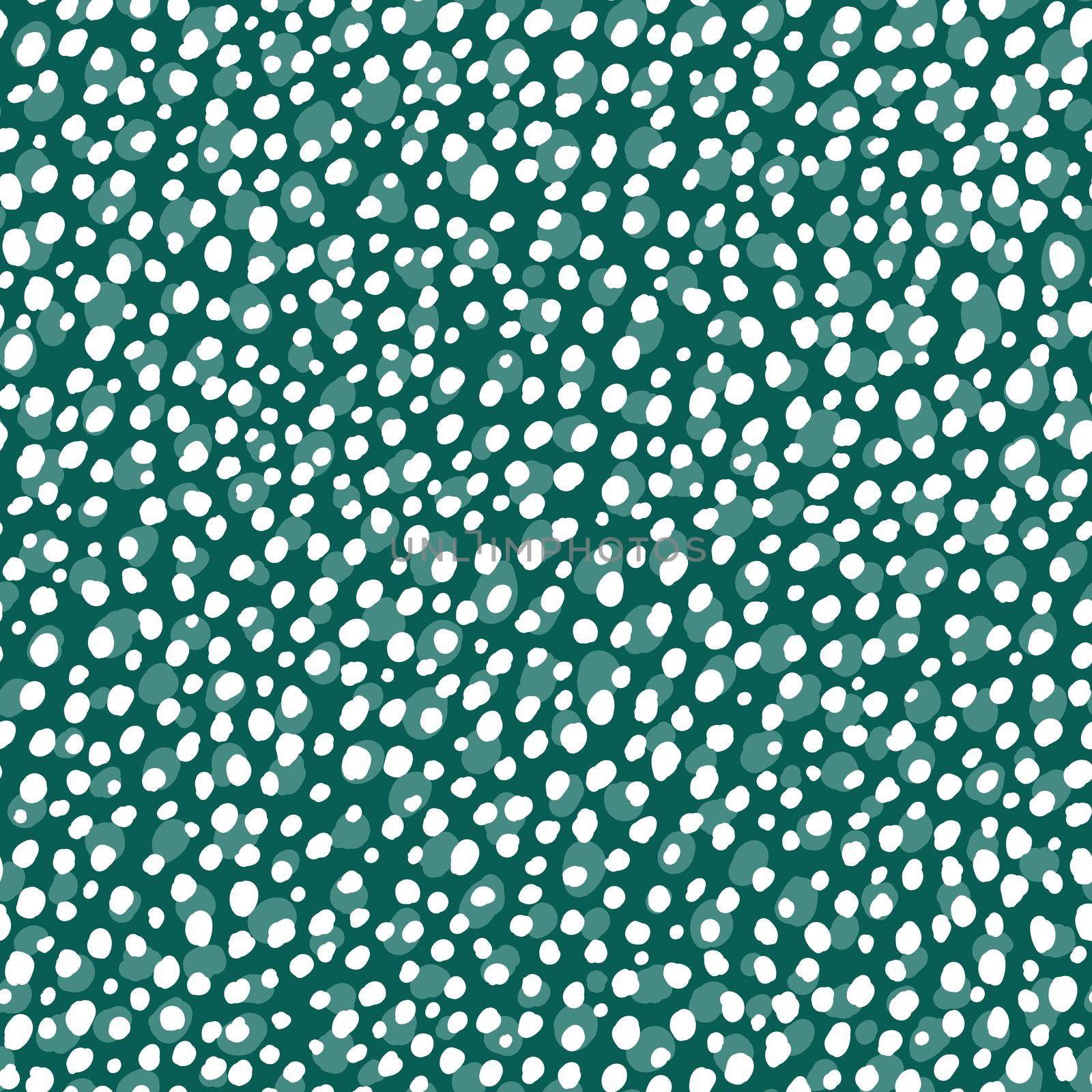 Abstract modern leopard seamless pattern. Animals trendy background. Green and white decorative vector stock illustration for print, card, postcard, fabric, textile. Modern ornament of stylized skin by allaku