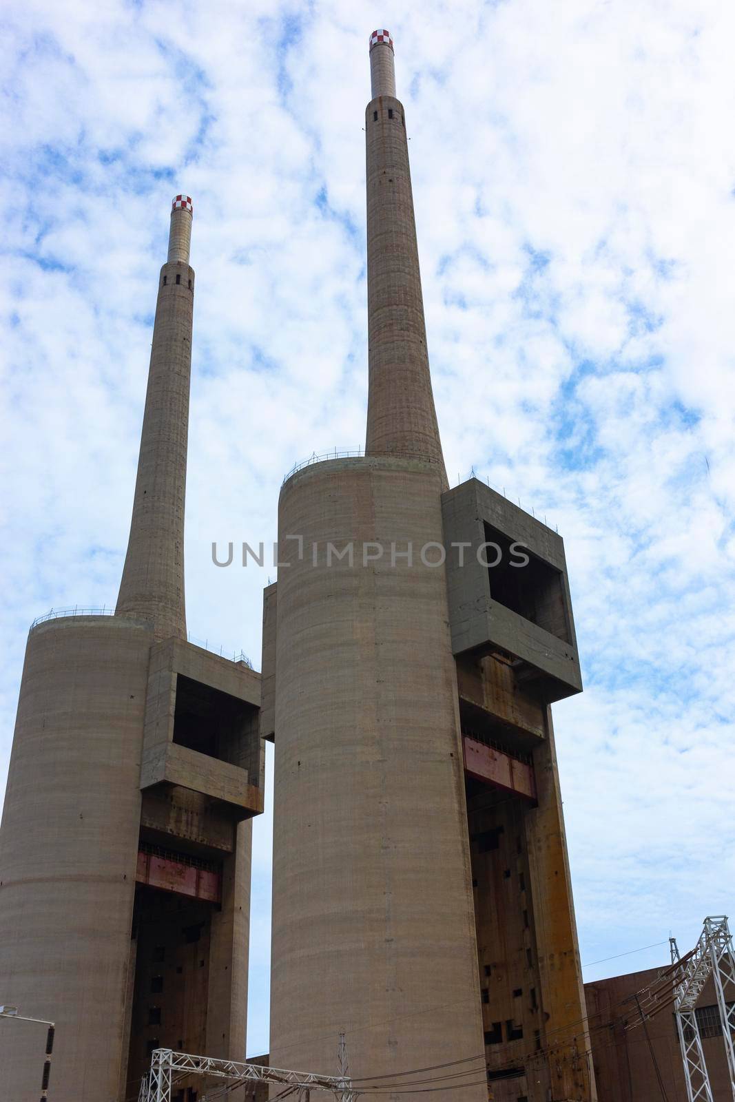 Old disused thermal power plant for the production of electric energy by loopneo