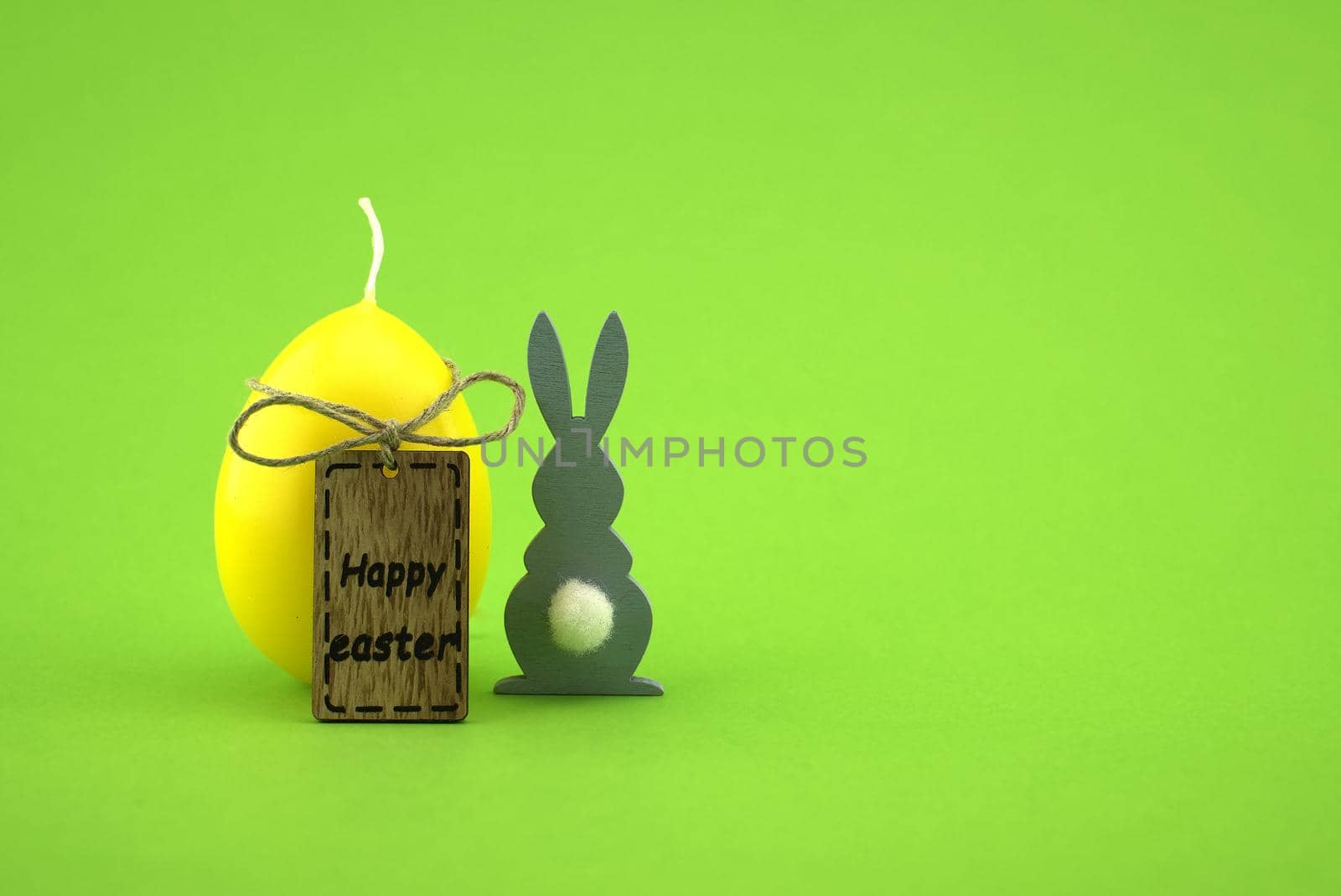 Spring Easter holiday greeting card background with free copy space for text