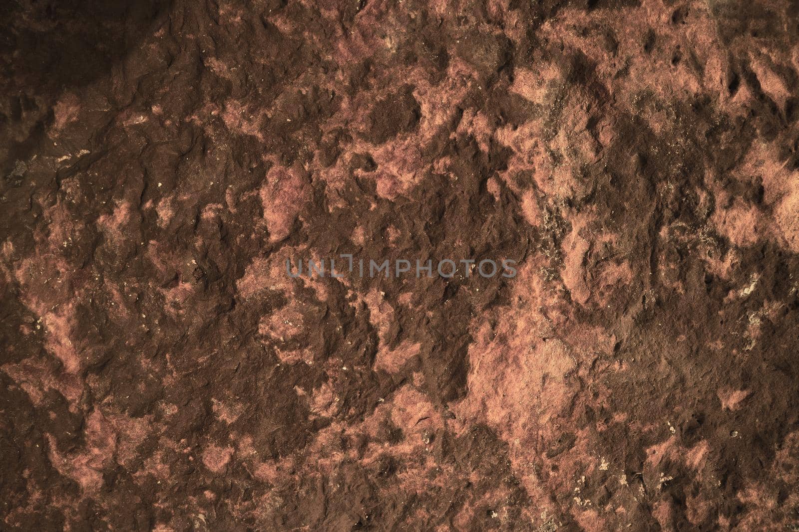 ancient dark hazelnut granite stone surface of cave for interior by Darkfox