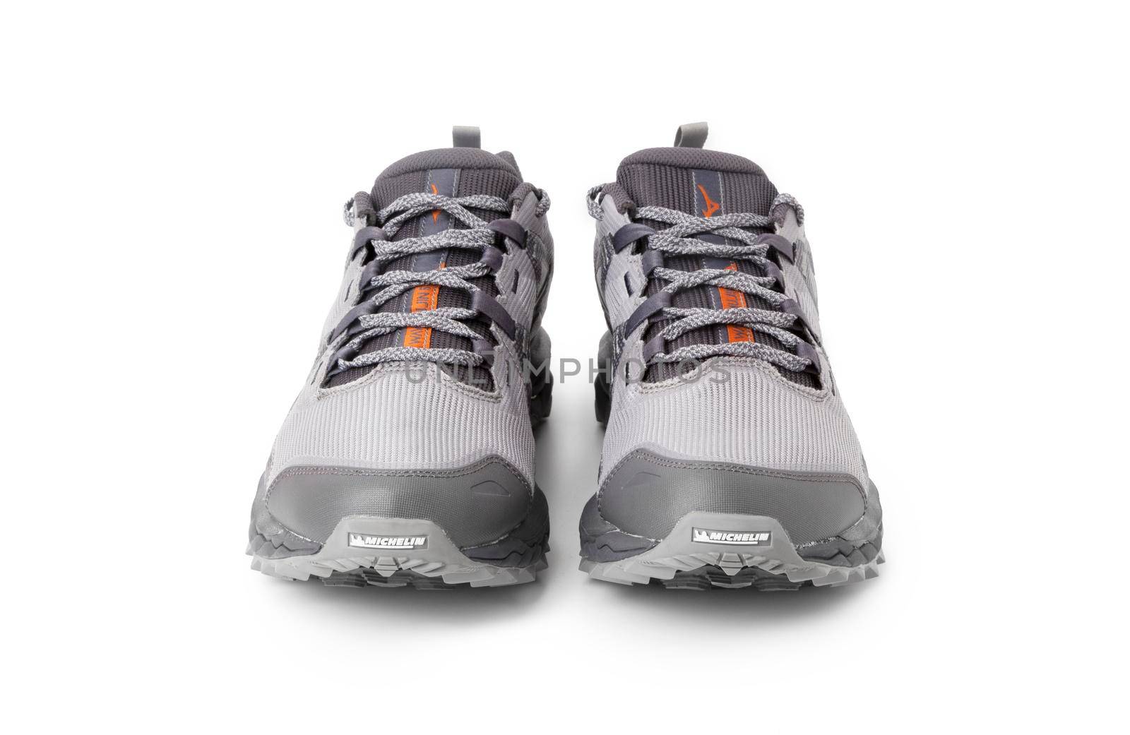 Mizuno Wave Mujin 6 Trail running sneakers close up isolated on a white background by SlayCer