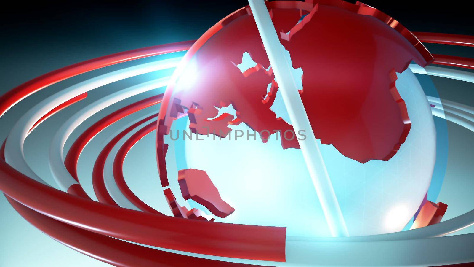 HD broadcast news background. Loopable