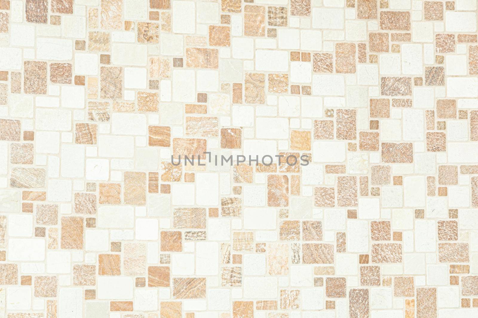 small colored square tiles in interior design, decorative mosaic