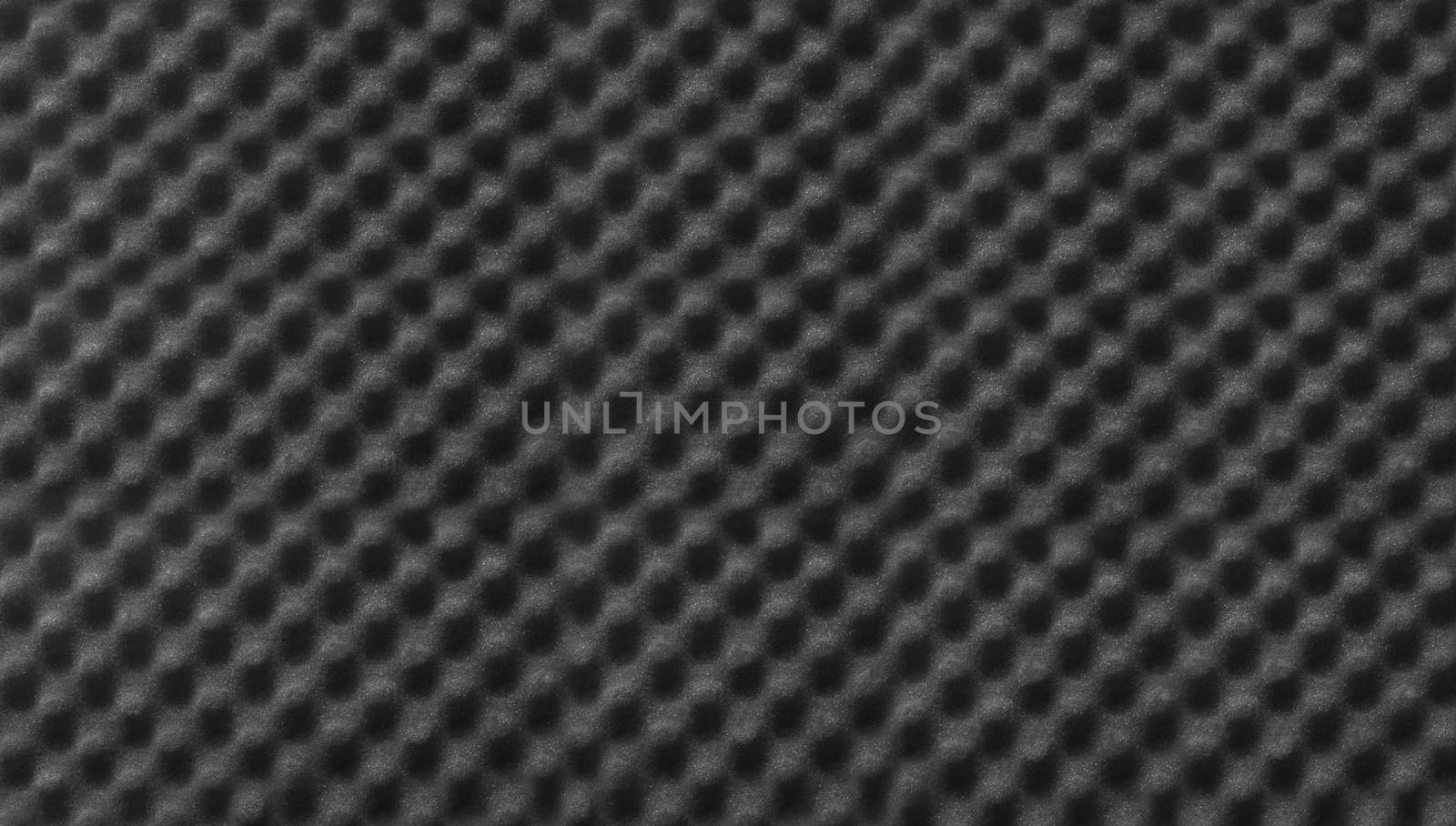 Studio sound black color acoustic foam background texture
