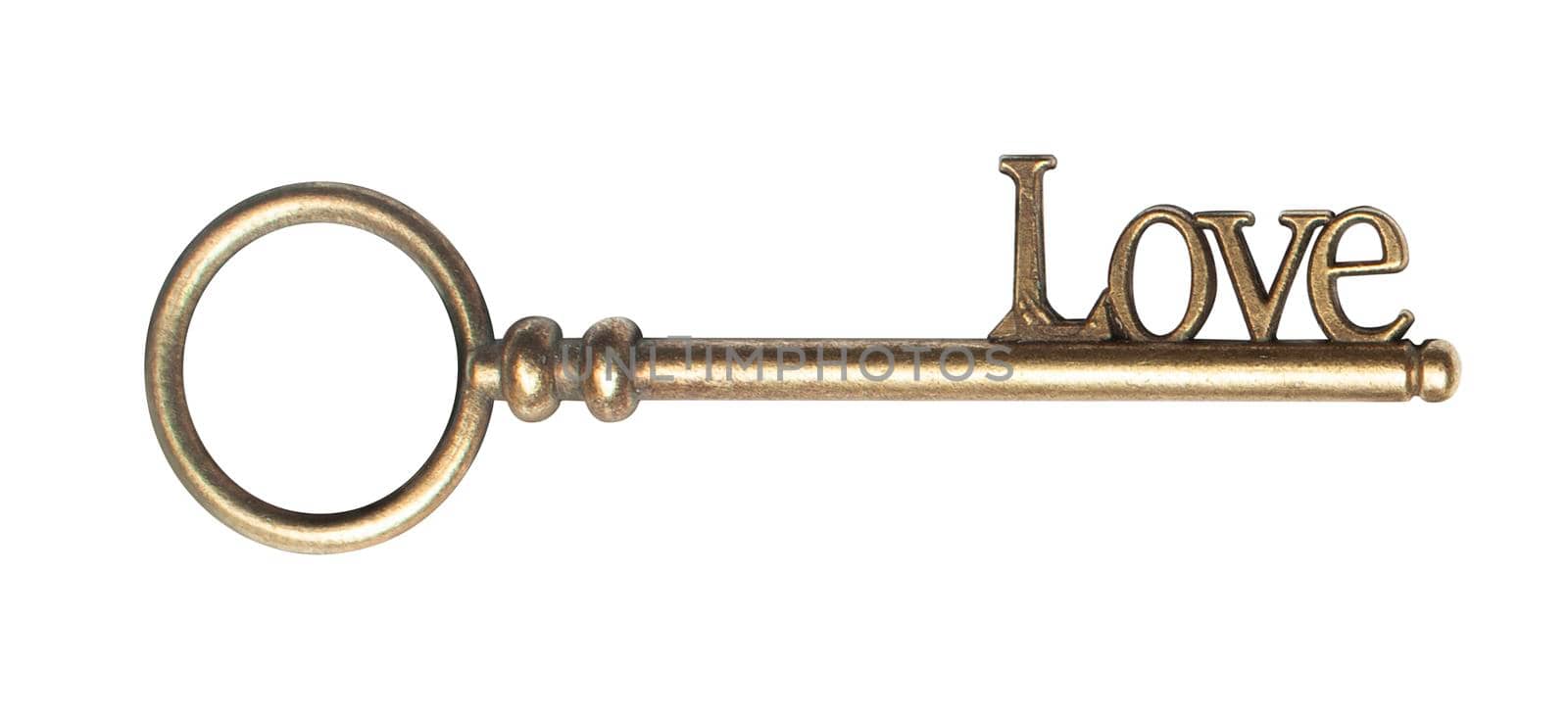 key old vintage with the inscription love by SlayCer