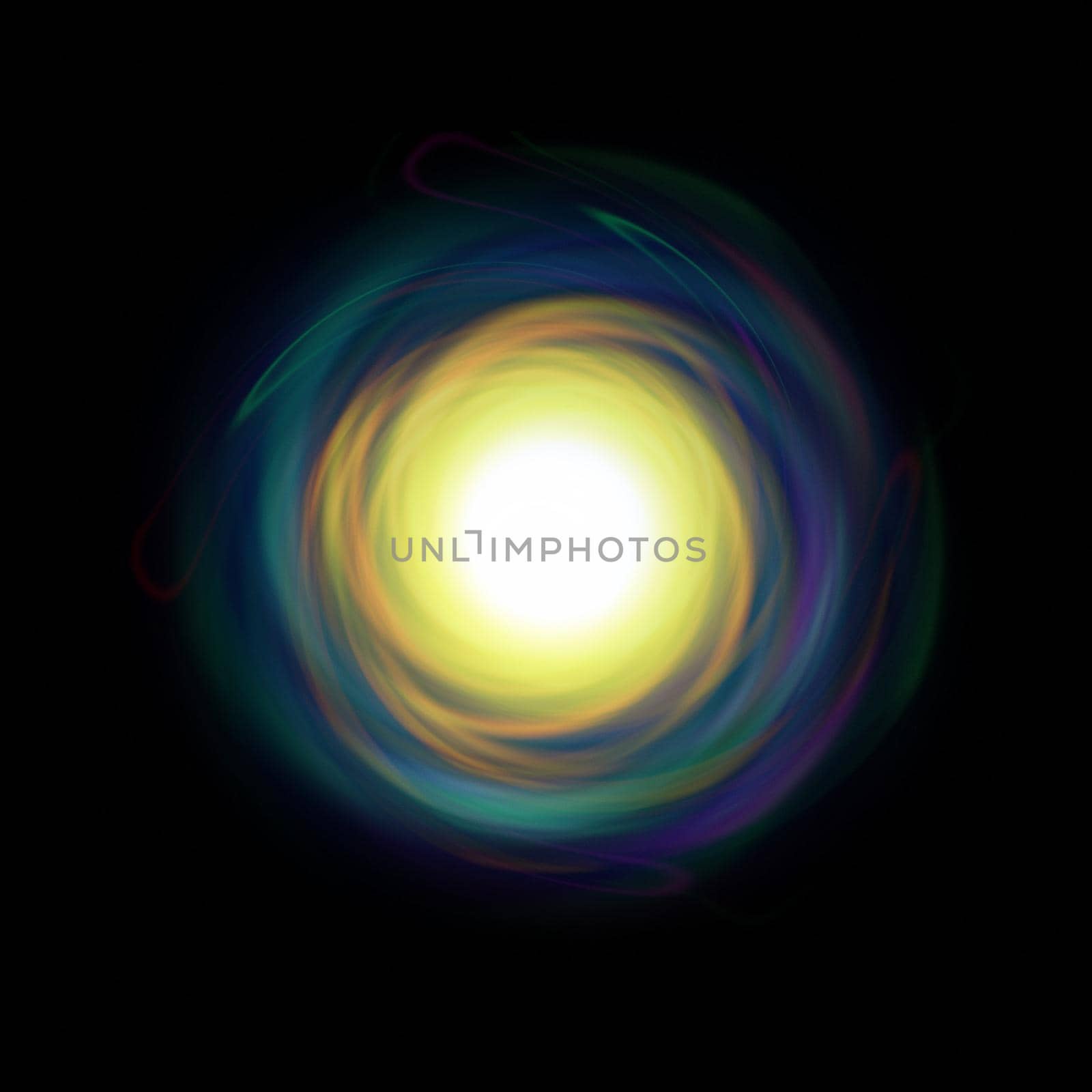 luminous swirling bunner. Glowing spiral by SlayCer
