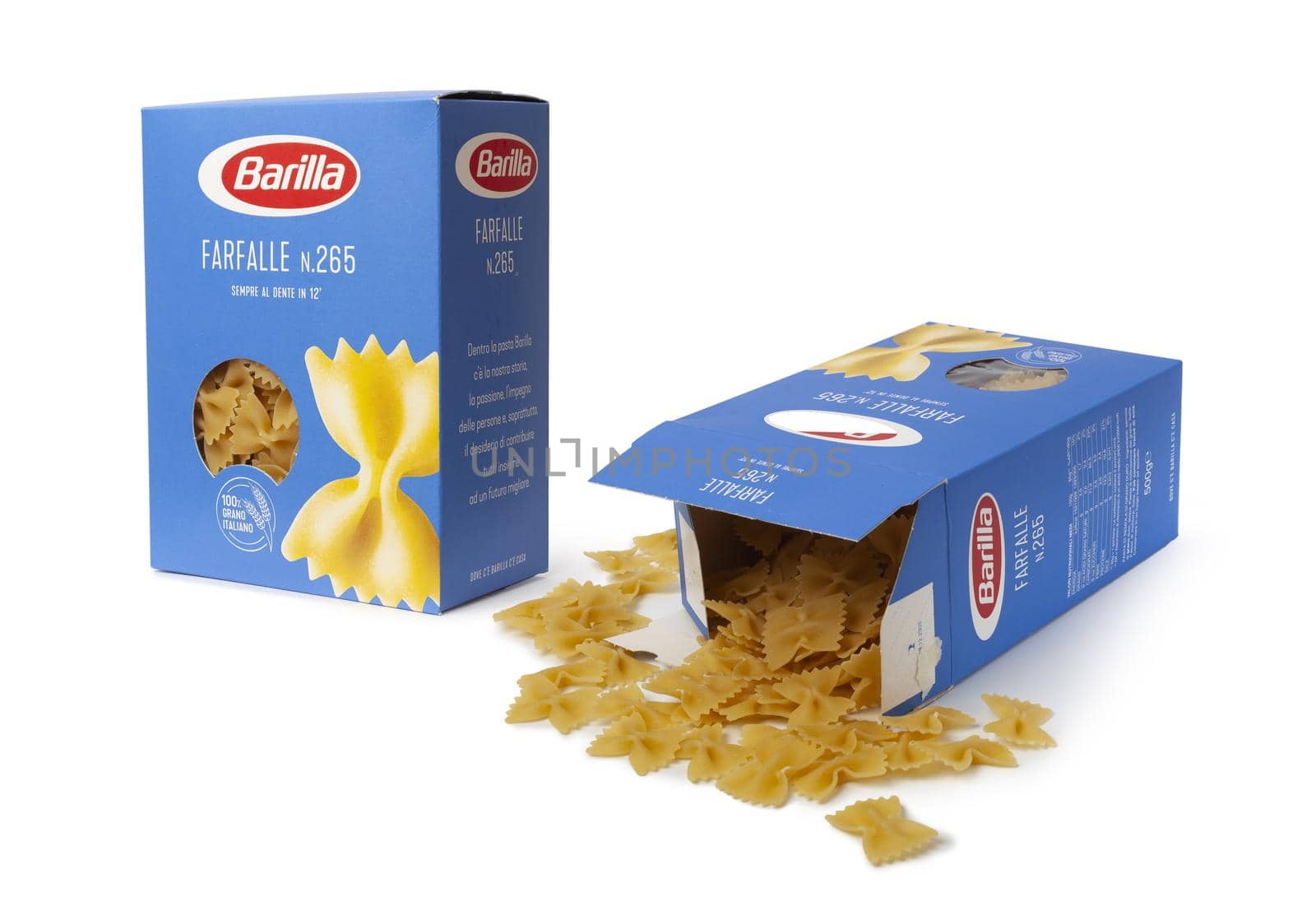 Barilla Tortiglioni Italian pasta in a box by SlayCer