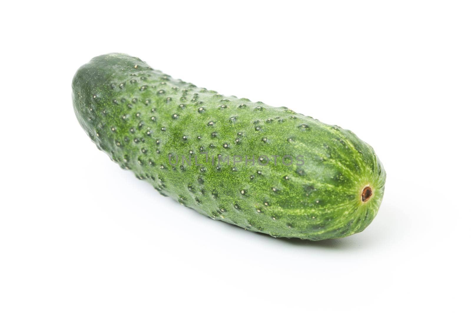 Raw cucumber isolate on white background