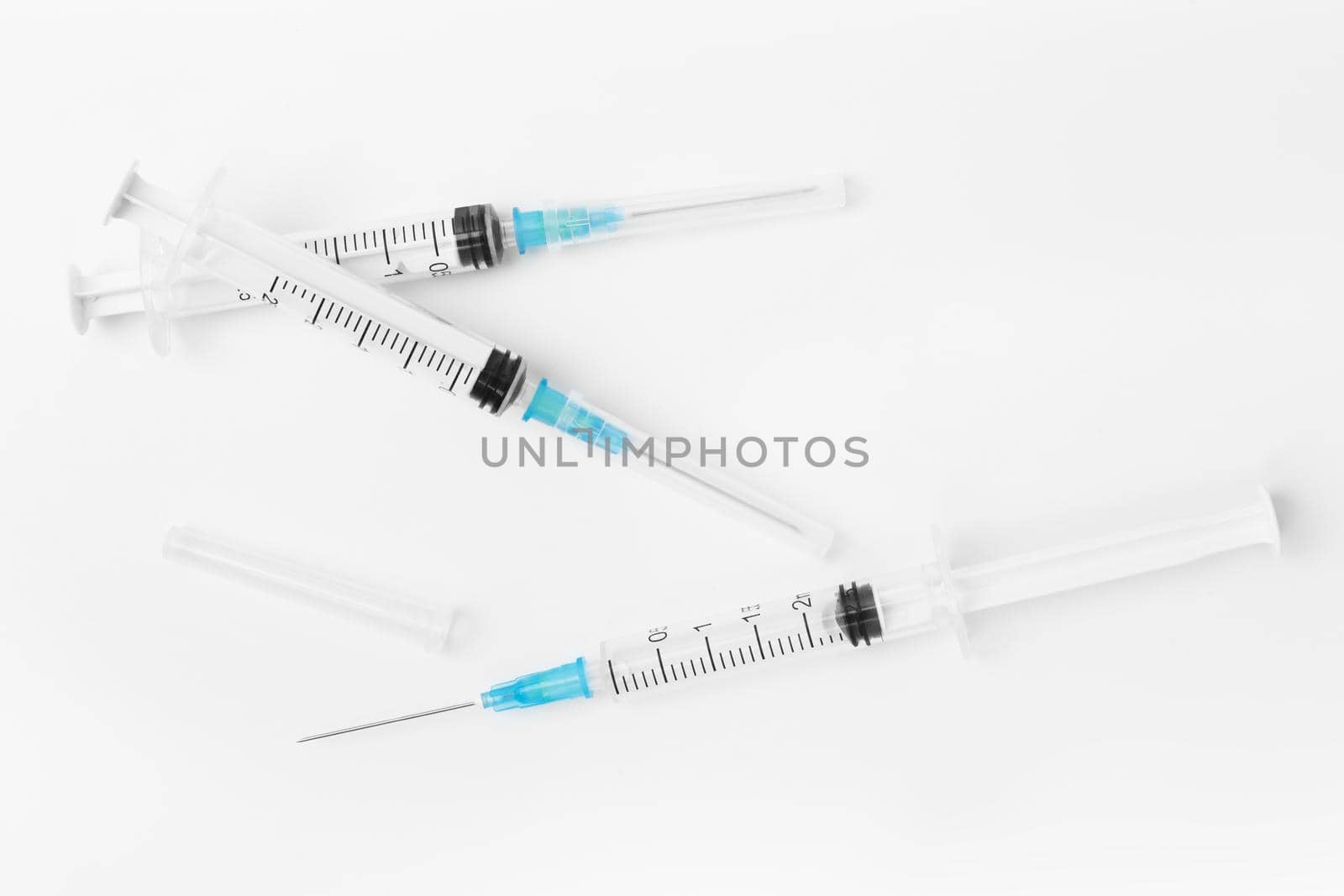 syringe isolated on white background