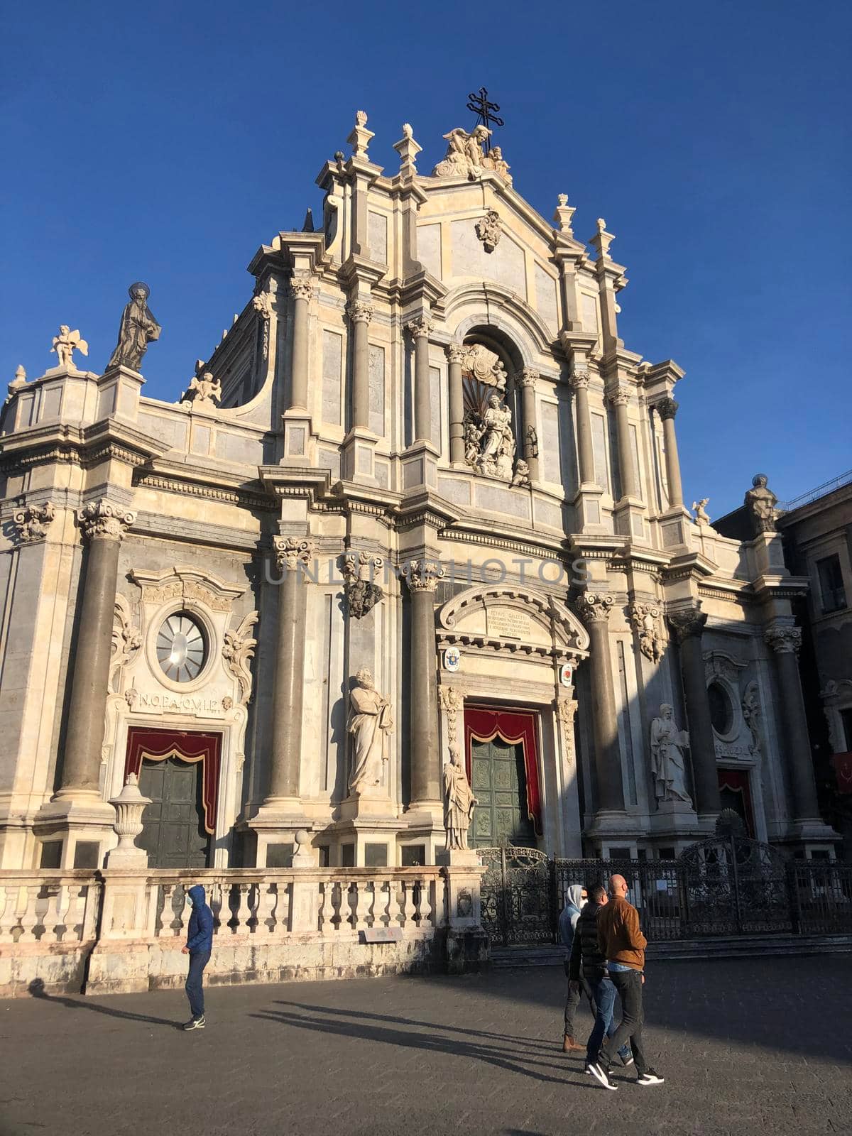 CATANIA, ITALY 28 MARCH 2021: Cathedral of Saint Agata in Catania in Italy