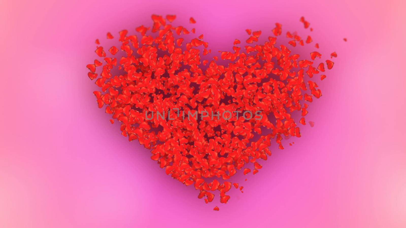 HD Loopable Background with nice abstract exploding heart by designprojects