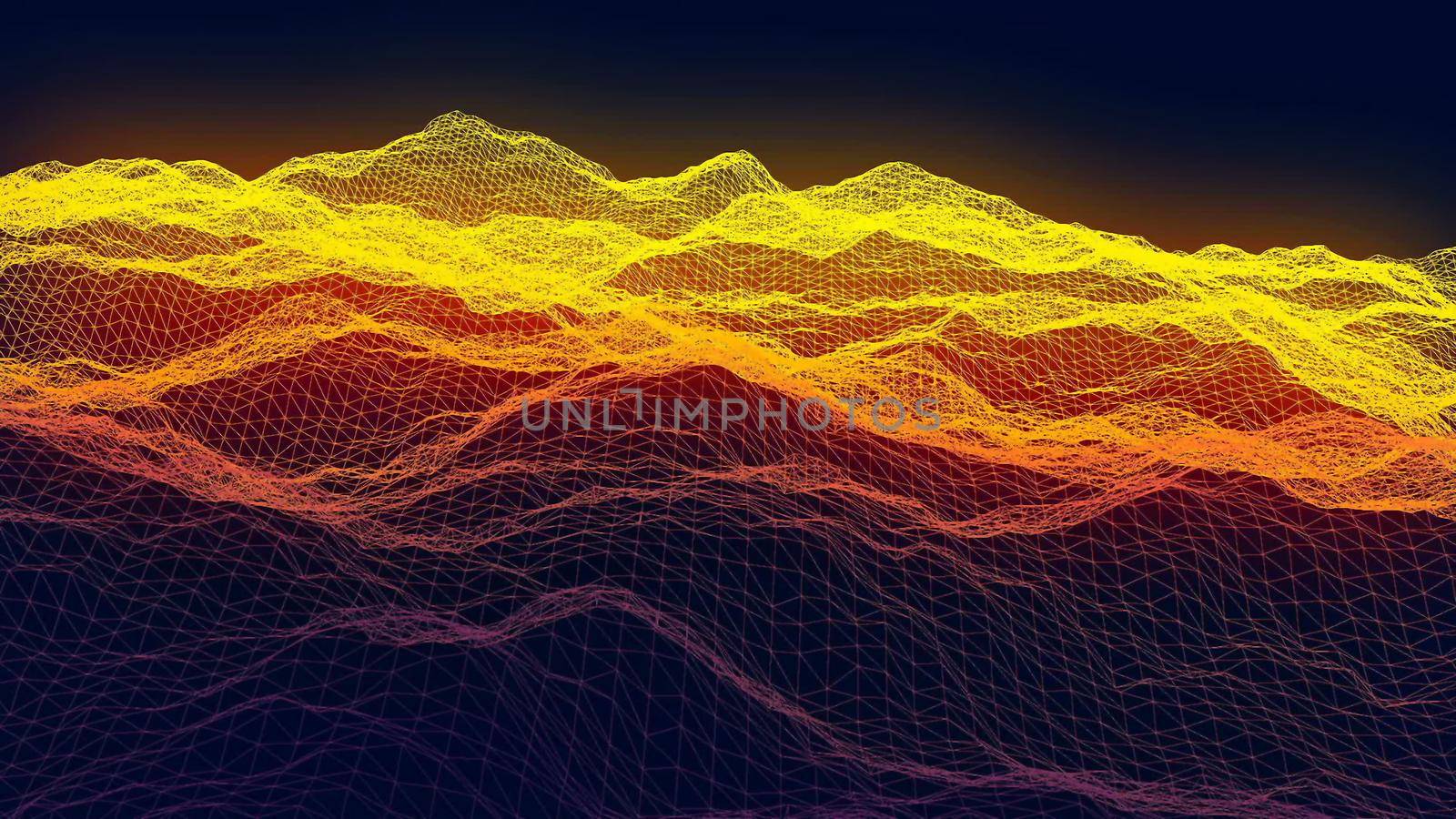 Fly In The Cyberspace, Abstract Background 3D rendering by designprojects