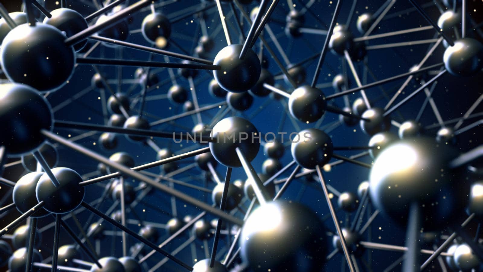 Molecular DNA Model Structure, Science Molecule. 3D rendering