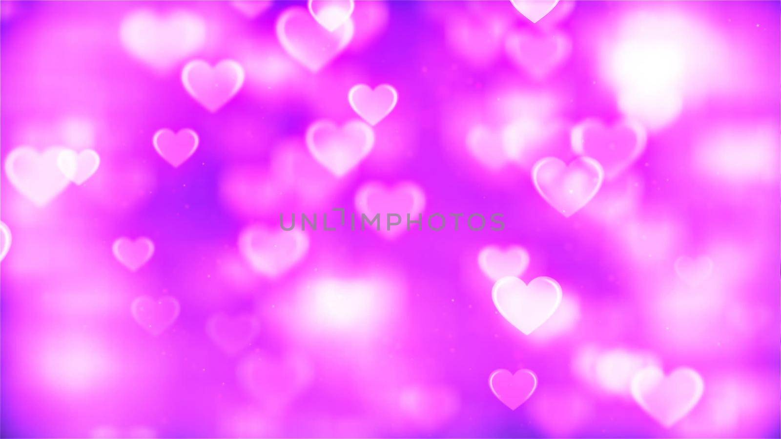 Abstract Background with nice abstract pink flying hearts