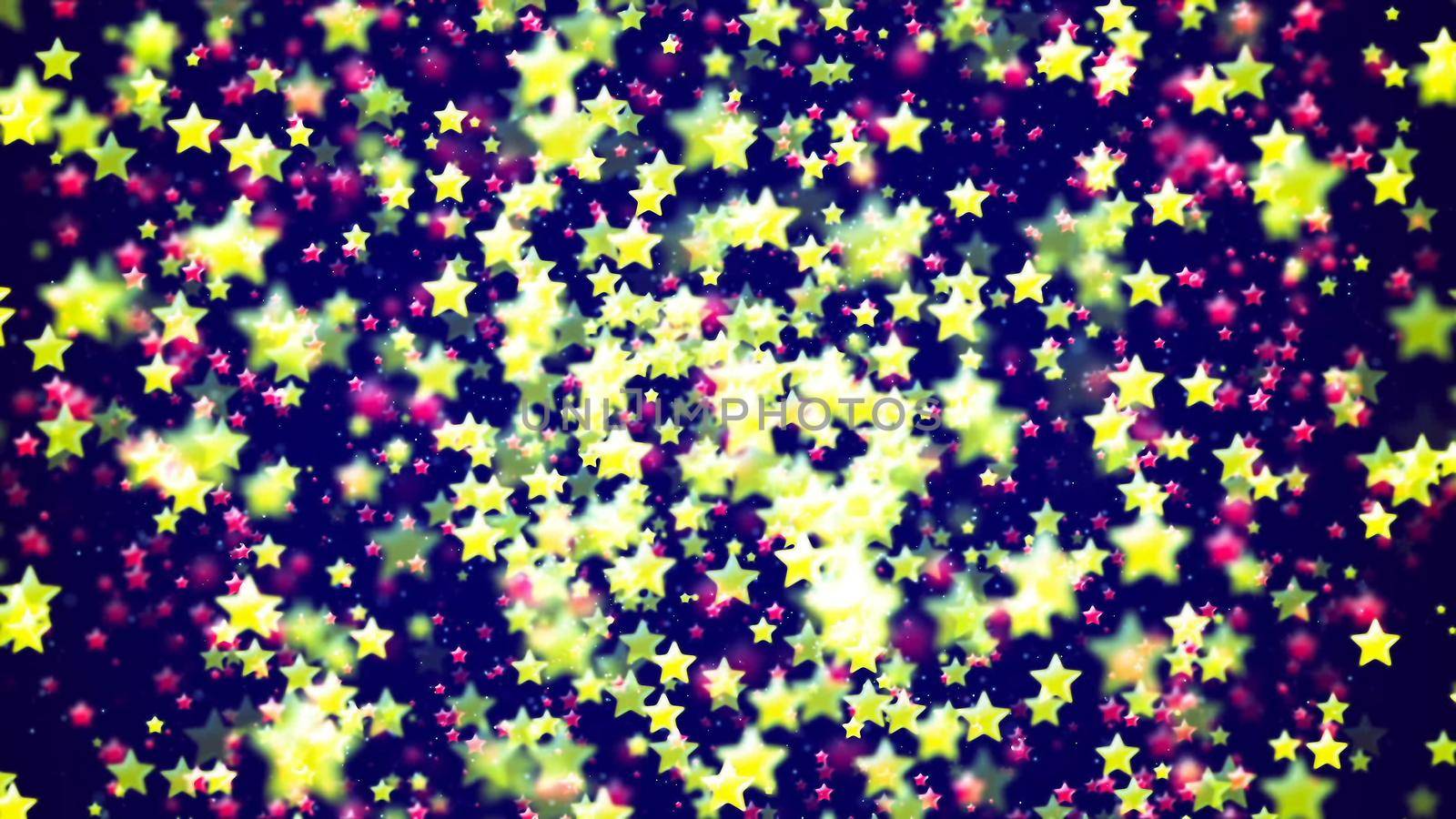 Abstract Background with nice multicolor flying stars by designprojects