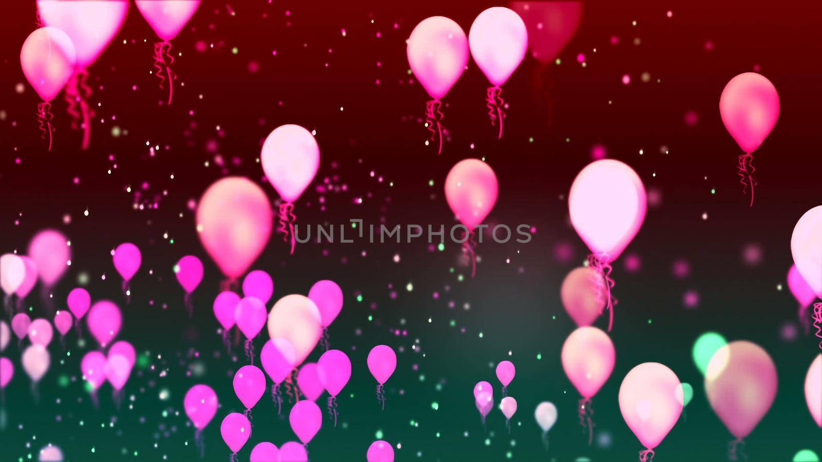 Background with nice flying balloons by designprojects