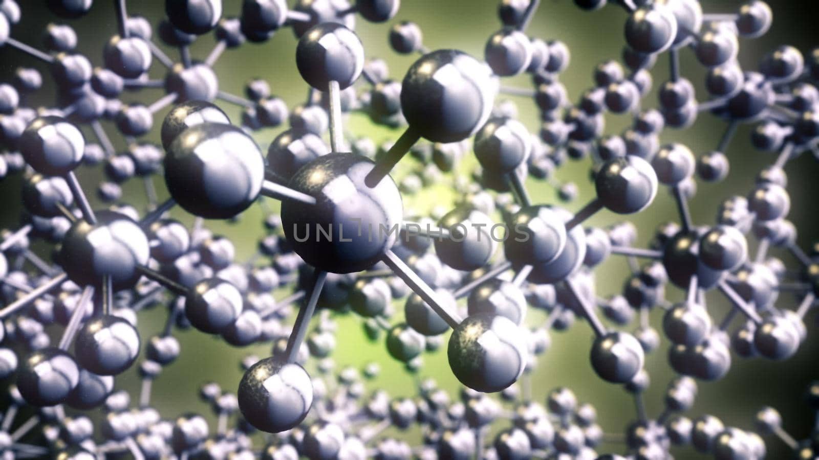 Abstract CGI motion graphics and molecular bond by designprojects